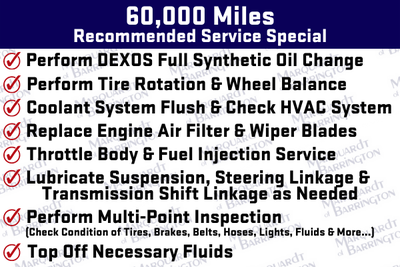 60,000 Mile Recommended Service